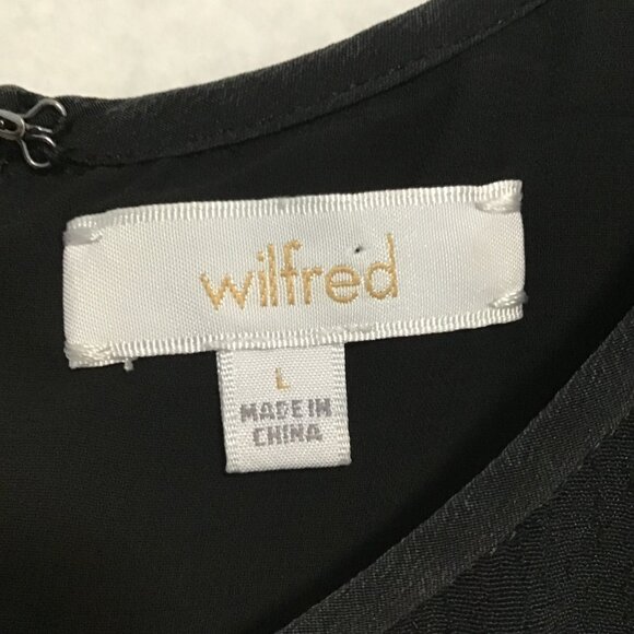 Aritzia Wilfred Black Romper with Tie Belt Size L - Picture 4 of 8